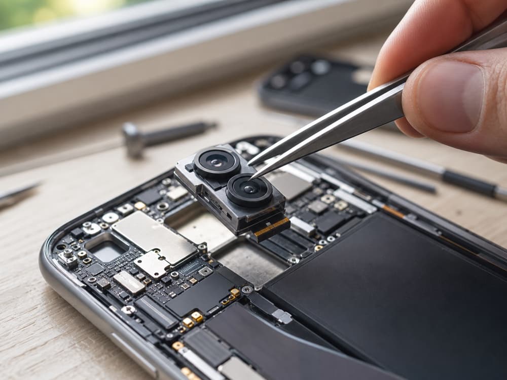 Camera Repair in progress at iRepairTrust
